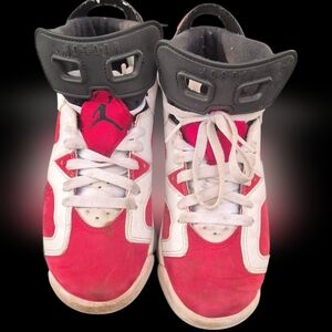 Jordan Red and White Sneakers Classic High-Top